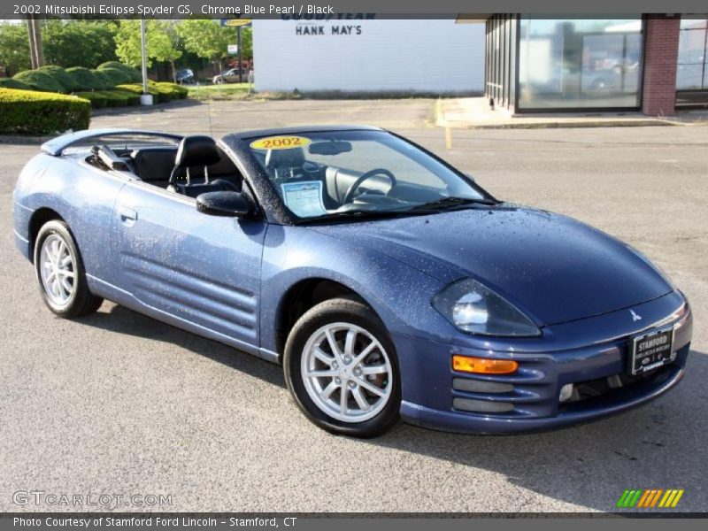 Chrome Blue Pearl / Black 2002 Mitsubishi Eclipse Spyder GS