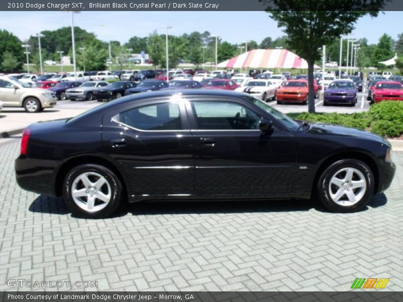 Brilliant Black Crystal Pearl / Dark Slate Gray 2010 Dodge Charger SXT