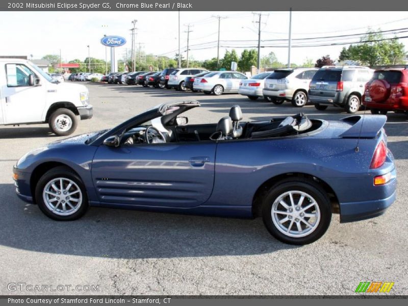 Chrome Blue Pearl / Black 2002 Mitsubishi Eclipse Spyder GS