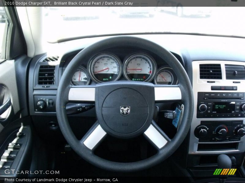 Brilliant Black Crystal Pearl / Dark Slate Gray 2010 Dodge Charger SXT