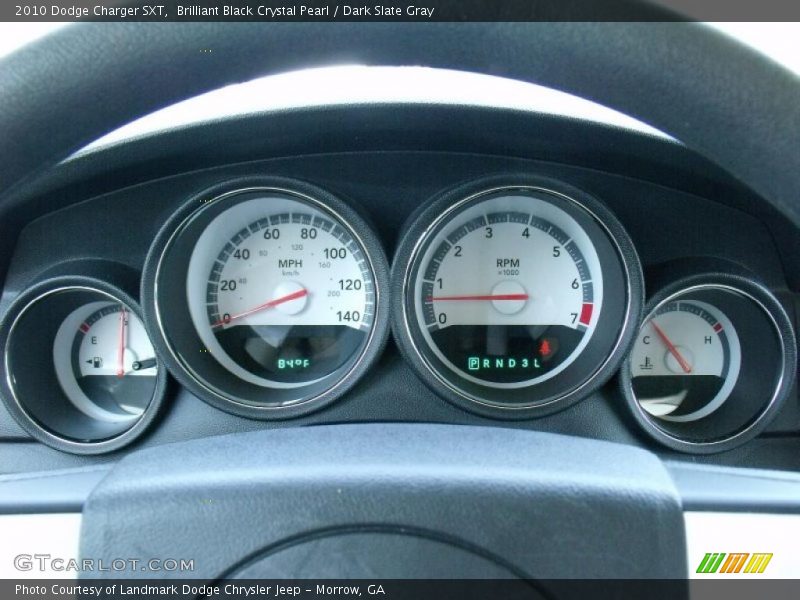 Brilliant Black Crystal Pearl / Dark Slate Gray 2010 Dodge Charger SXT