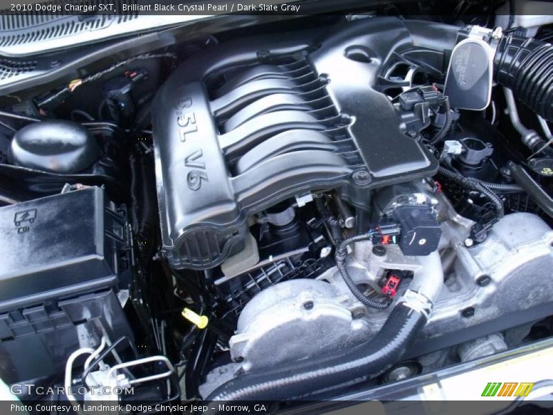 Brilliant Black Crystal Pearl / Dark Slate Gray 2010 Dodge Charger SXT