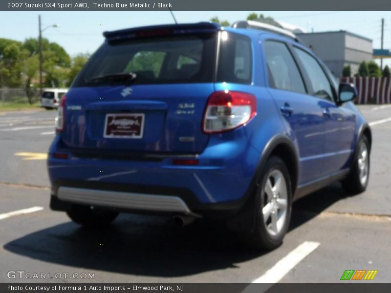 Techno Blue Metallic / Black 2007 Suzuki SX4 Sport AWD