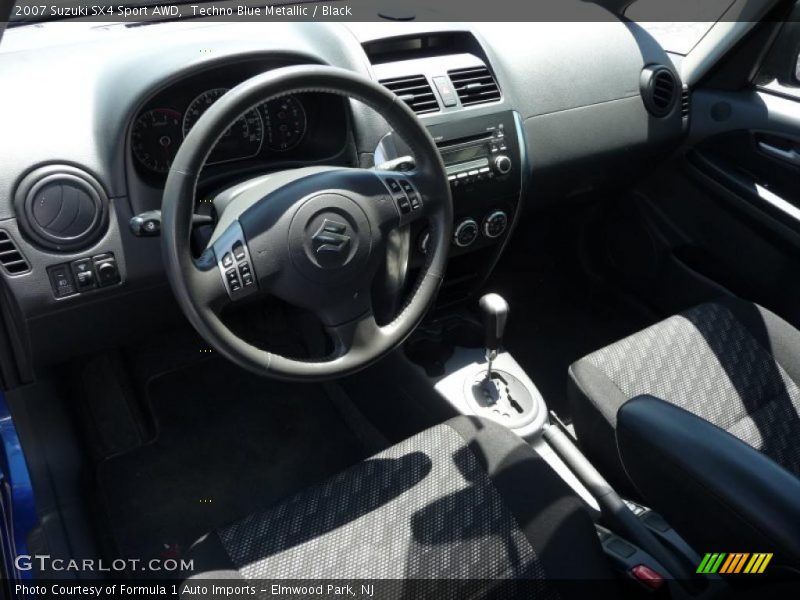 Techno Blue Metallic / Black 2007 Suzuki SX4 Sport AWD