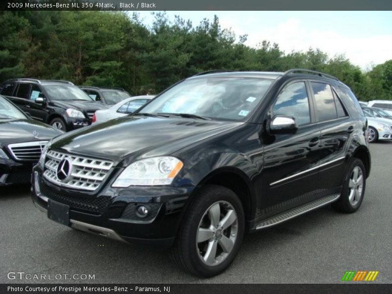 Black / Black 2009 Mercedes-Benz ML 350 4Matic