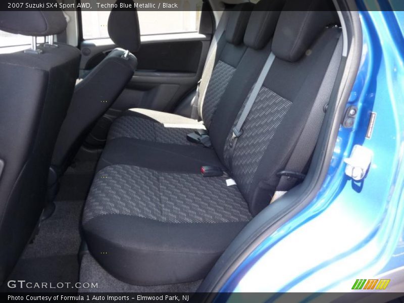 Techno Blue Metallic / Black 2007 Suzuki SX4 Sport AWD