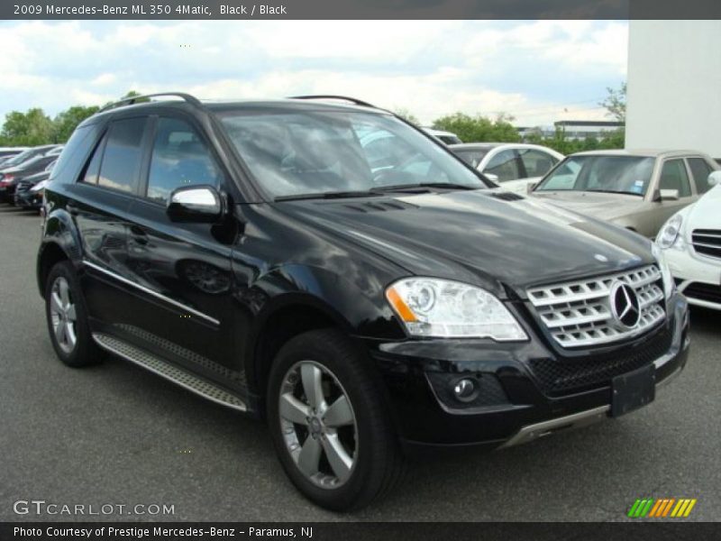 Black / Black 2009 Mercedes-Benz ML 350 4Matic