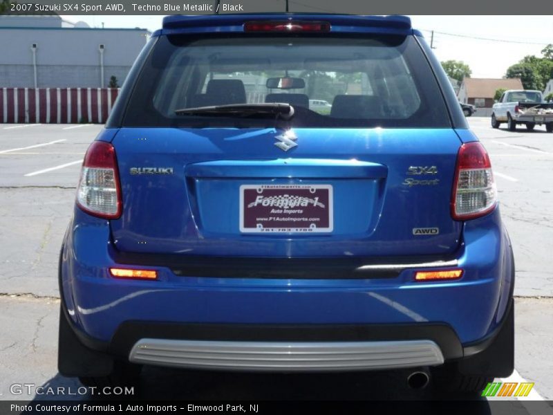 Techno Blue Metallic / Black 2007 Suzuki SX4 Sport AWD