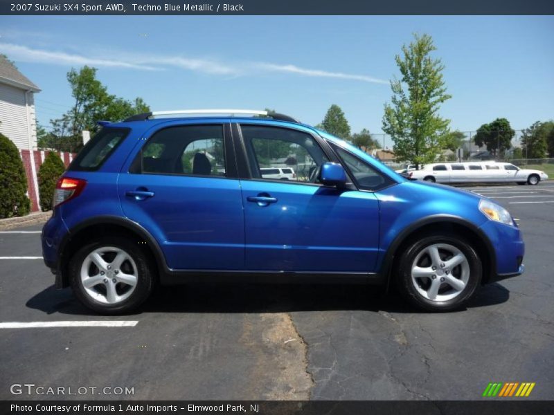 Techno Blue Metallic / Black 2007 Suzuki SX4 Sport AWD