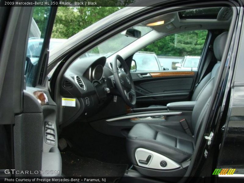 Black / Black 2009 Mercedes-Benz ML 350 4Matic
