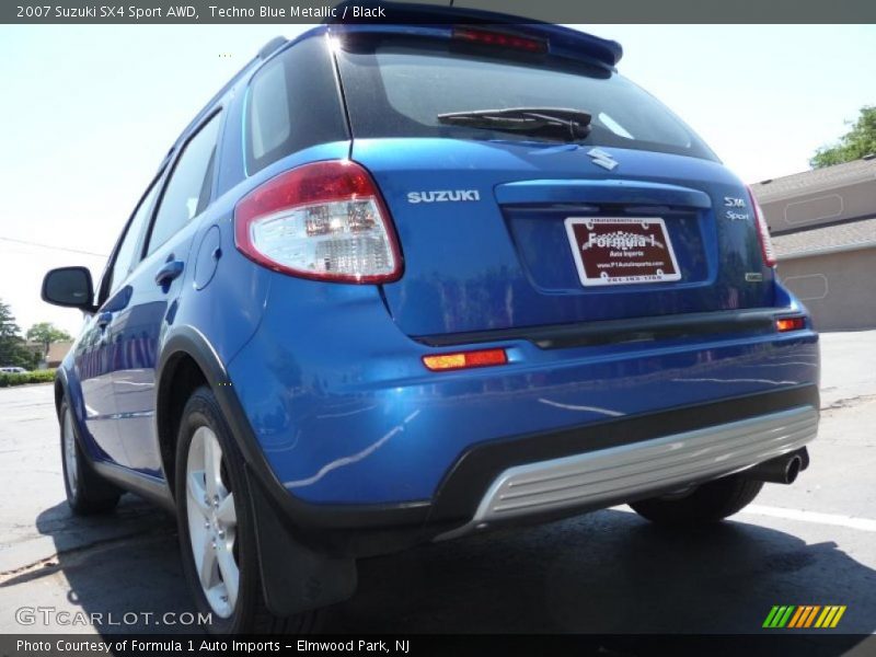 Techno Blue Metallic / Black 2007 Suzuki SX4 Sport AWD