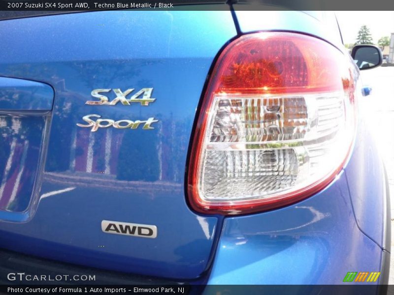 Techno Blue Metallic / Black 2007 Suzuki SX4 Sport AWD