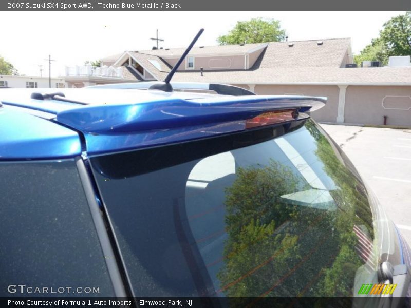Techno Blue Metallic / Black 2007 Suzuki SX4 Sport AWD