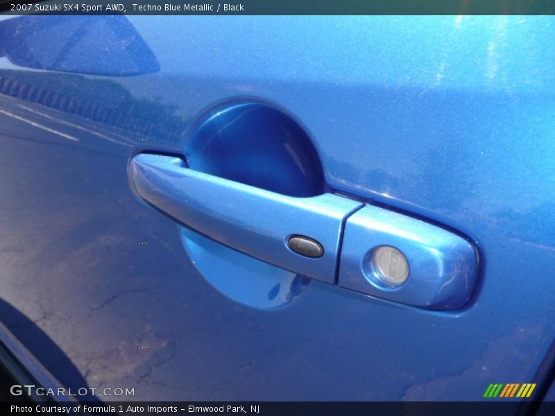 Techno Blue Metallic / Black 2007 Suzuki SX4 Sport AWD