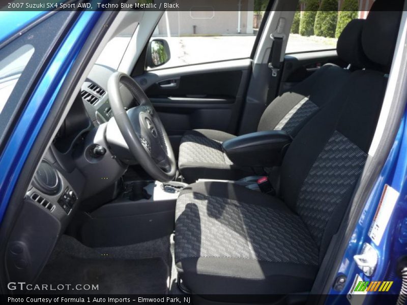 Techno Blue Metallic / Black 2007 Suzuki SX4 Sport AWD