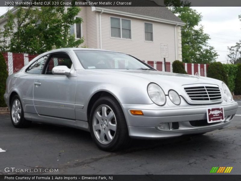 Brilliant Silver Metallic / Charcoal 2002 Mercedes-Benz CLK 320 Coupe