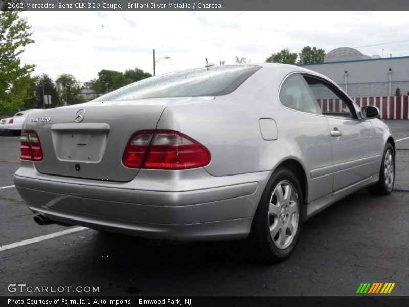 Brilliant Silver Metallic / Charcoal 2002 Mercedes-Benz CLK 320 Coupe