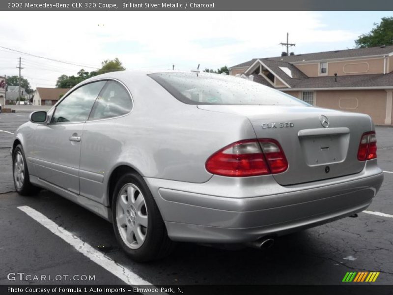 Brilliant Silver Metallic / Charcoal 2002 Mercedes-Benz CLK 320 Coupe