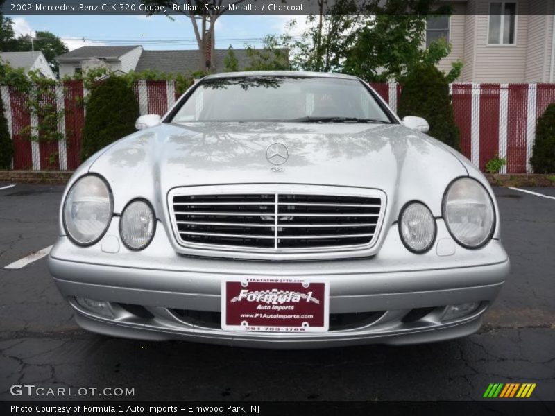 Brilliant Silver Metallic / Charcoal 2002 Mercedes-Benz CLK 320 Coupe