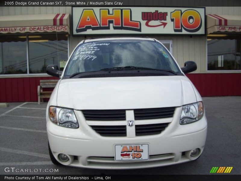 Stone White / Medium Slate Gray 2005 Dodge Grand Caravan SXT