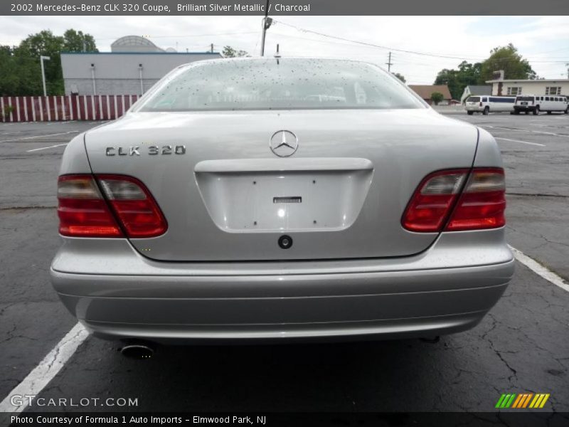 Brilliant Silver Metallic / Charcoal 2002 Mercedes-Benz CLK 320 Coupe
