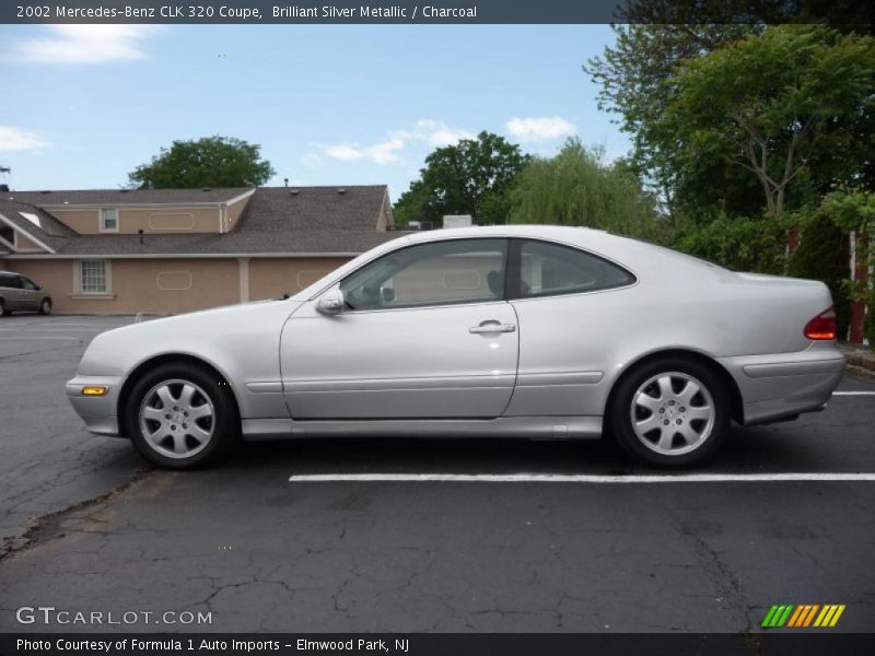 Brilliant Silver Metallic / Charcoal 2002 Mercedes-Benz CLK 320 Coupe