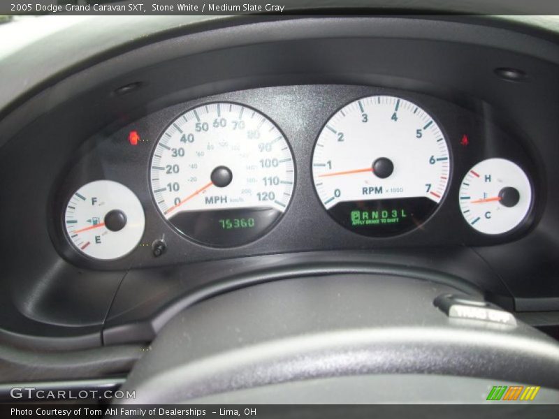 Stone White / Medium Slate Gray 2005 Dodge Grand Caravan SXT