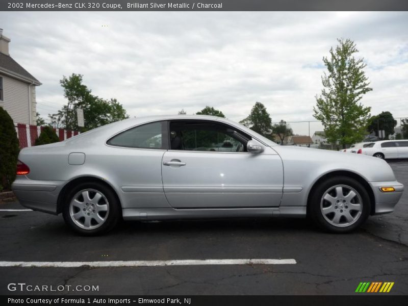 Brilliant Silver Metallic / Charcoal 2002 Mercedes-Benz CLK 320 Coupe