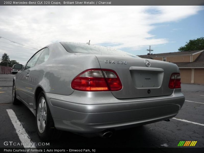 Brilliant Silver Metallic / Charcoal 2002 Mercedes-Benz CLK 320 Coupe