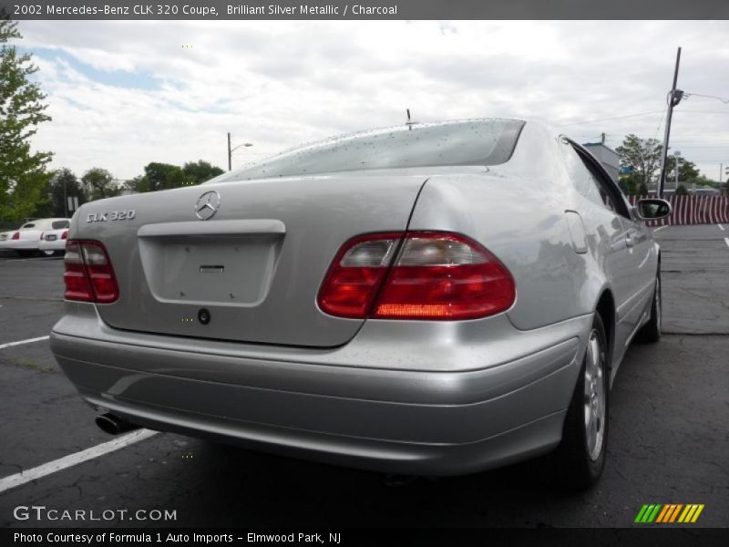 Brilliant Silver Metallic / Charcoal 2002 Mercedes-Benz CLK 320 Coupe