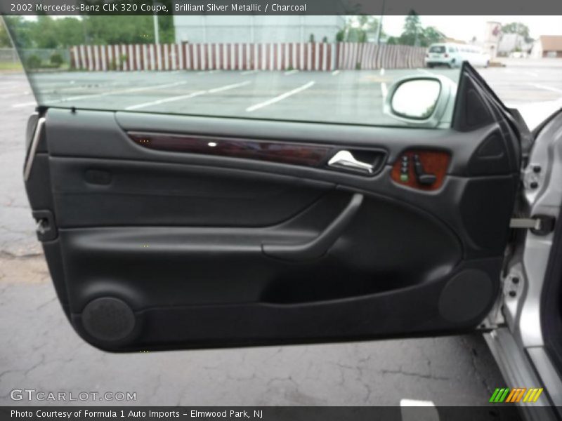 Brilliant Silver Metallic / Charcoal 2002 Mercedes-Benz CLK 320 Coupe