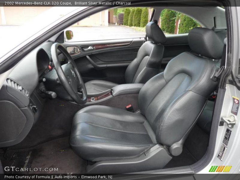 Brilliant Silver Metallic / Charcoal 2002 Mercedes-Benz CLK 320 Coupe