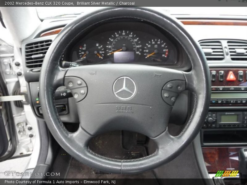 Brilliant Silver Metallic / Charcoal 2002 Mercedes-Benz CLK 320 Coupe