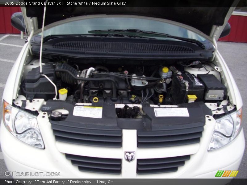 Stone White / Medium Slate Gray 2005 Dodge Grand Caravan SXT