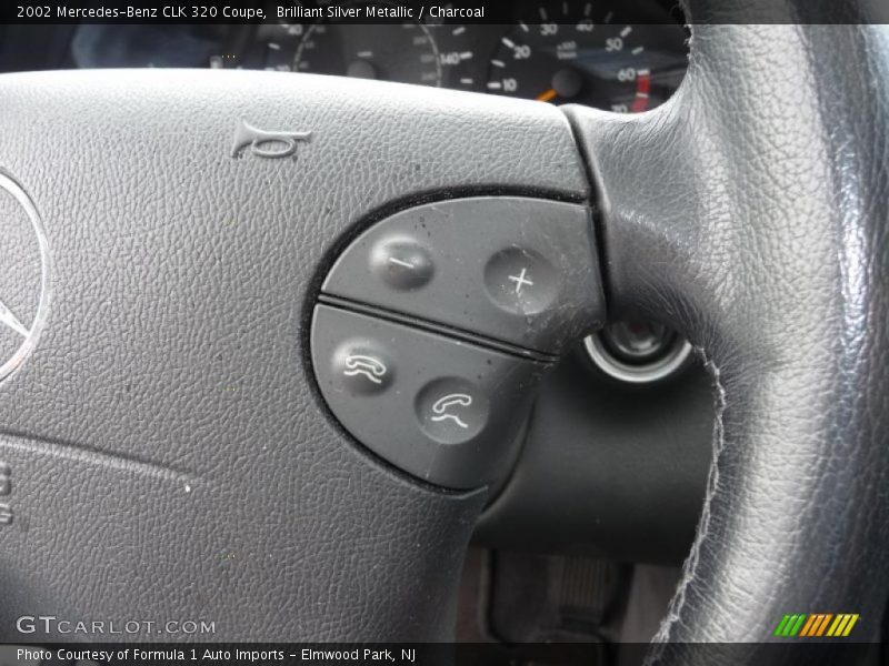 Brilliant Silver Metallic / Charcoal 2002 Mercedes-Benz CLK 320 Coupe
