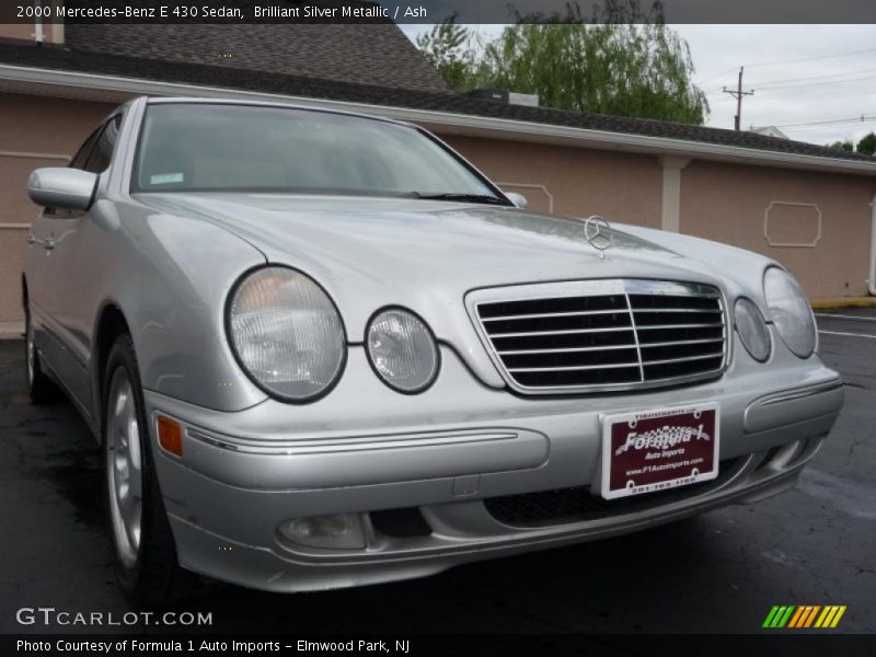 Brilliant Silver Metallic / Ash 2000 Mercedes-Benz E 430 Sedan