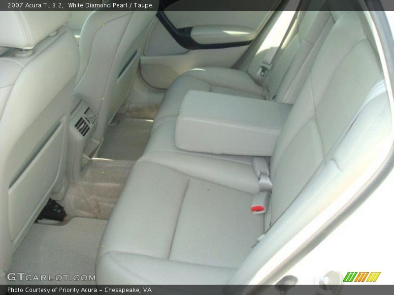 White Diamond Pearl / Taupe 2007 Acura TL 3.2
