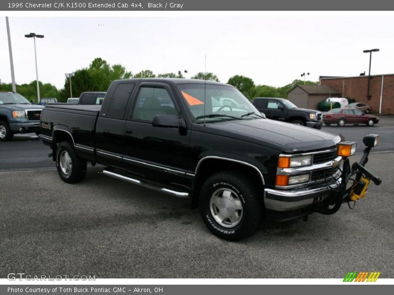 Black / Gray 1996 Chevrolet C/K K1500 Extended Cab 4x4