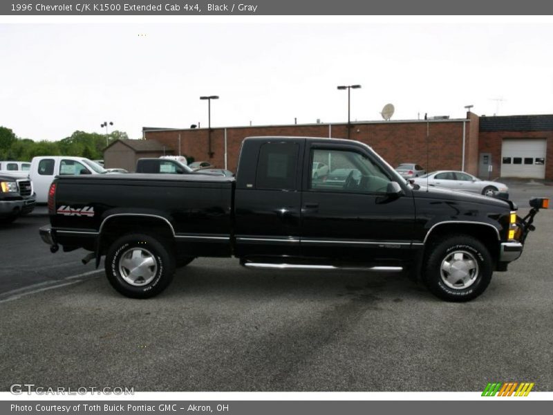 Black / Gray 1996 Chevrolet C/K K1500 Extended Cab 4x4