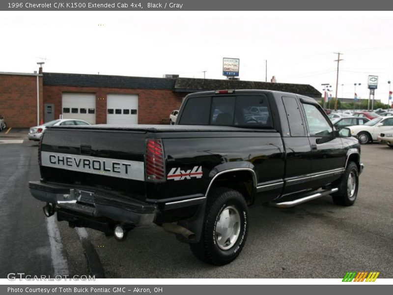 Black / Gray 1996 Chevrolet C/K K1500 Extended Cab 4x4