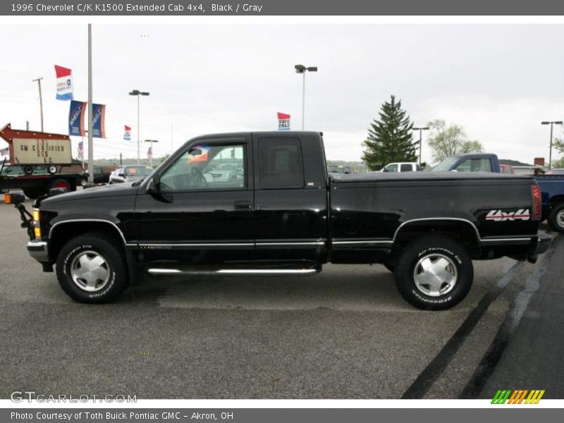 Black / Gray 1996 Chevrolet C/K K1500 Extended Cab 4x4