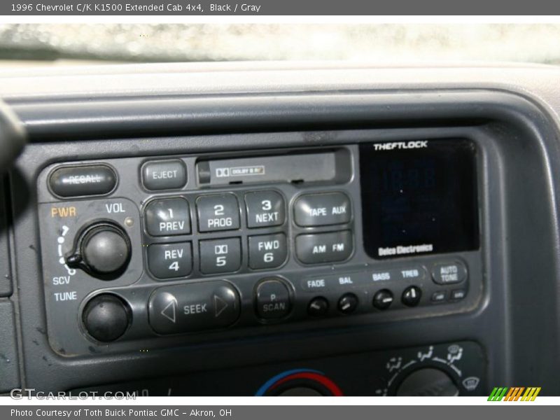 Black / Gray 1996 Chevrolet C/K K1500 Extended Cab 4x4