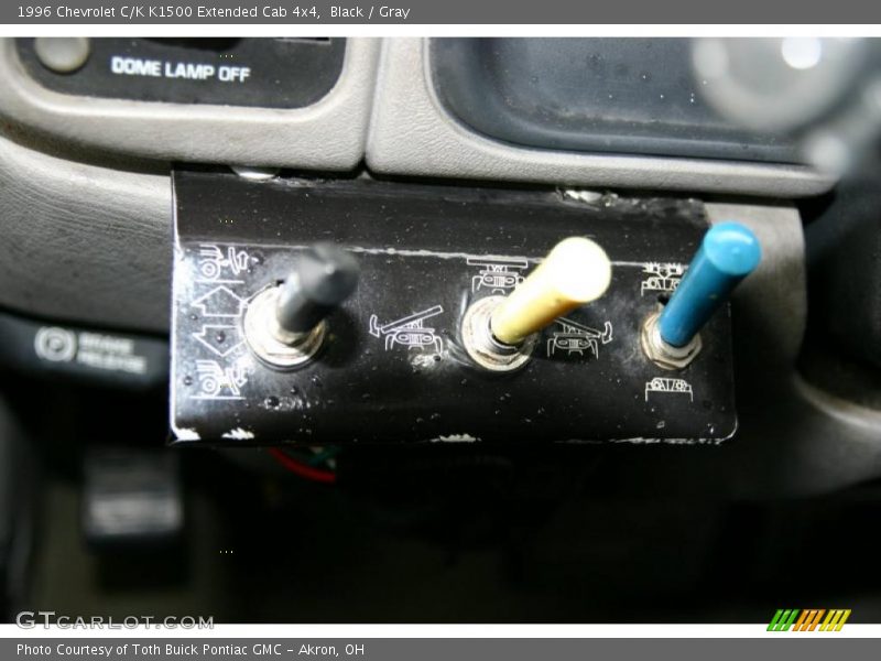 Black / Gray 1996 Chevrolet C/K K1500 Extended Cab 4x4