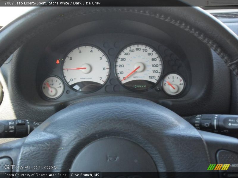 Stone White / Dark Slate Gray 2002 Jeep Liberty Sport