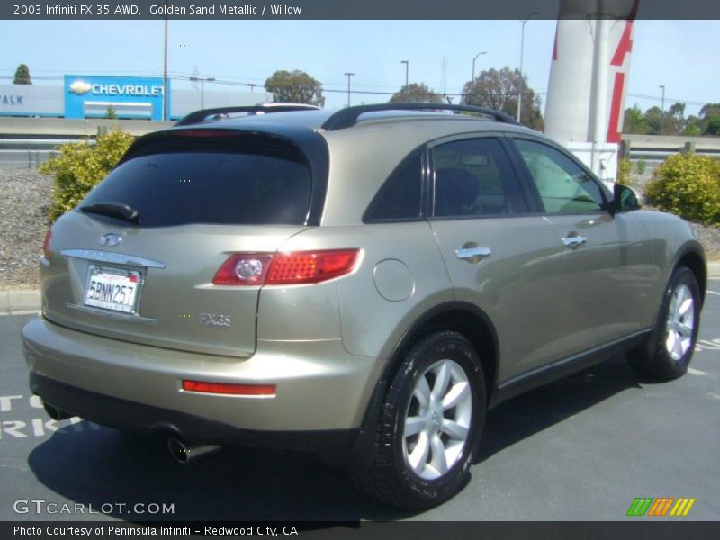 Golden Sand Metallic / Willow 2003 Infiniti FX 35 AWD