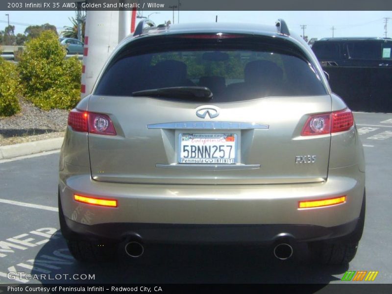 Golden Sand Metallic / Willow 2003 Infiniti FX 35 AWD