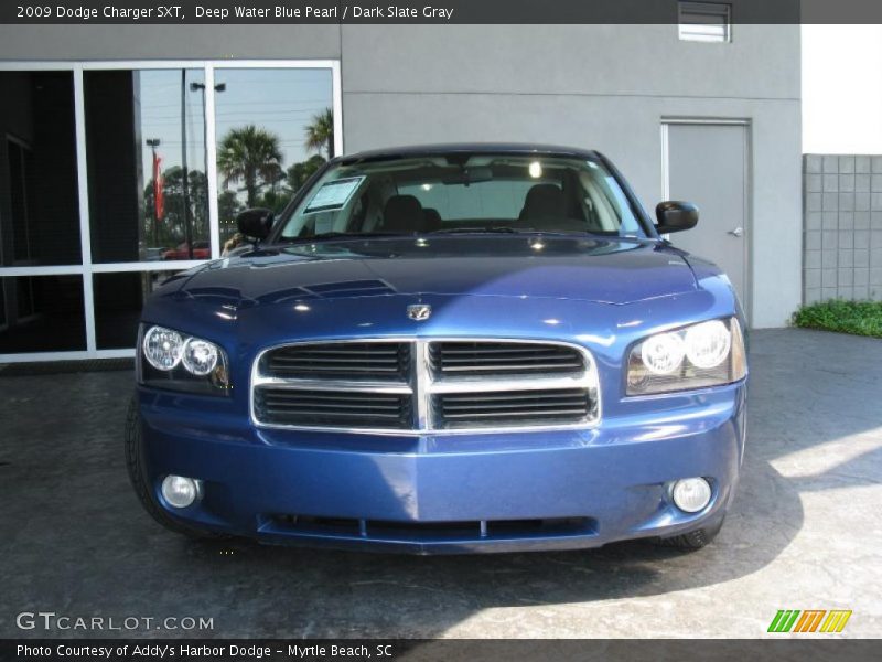 Deep Water Blue Pearl / Dark Slate Gray 2009 Dodge Charger SXT