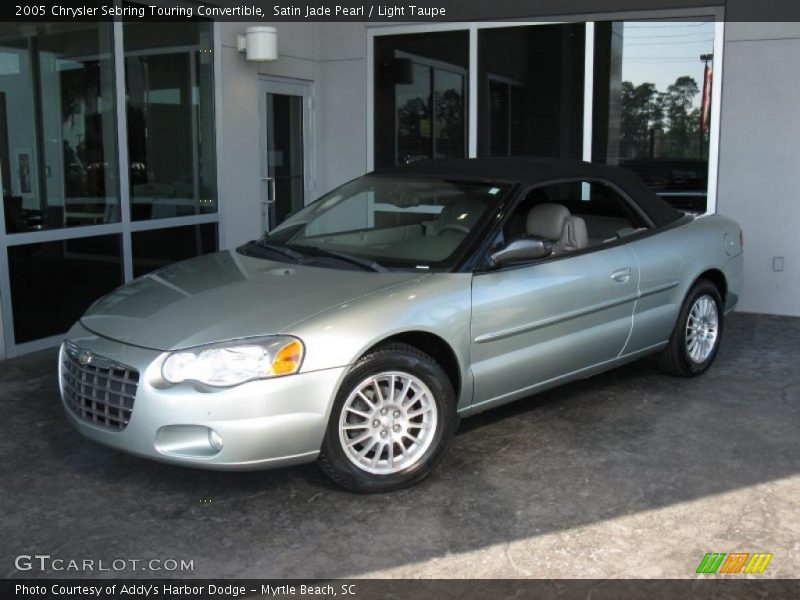 Satin Jade Pearl / Light Taupe 2005 Chrysler Sebring Touring Convertible
