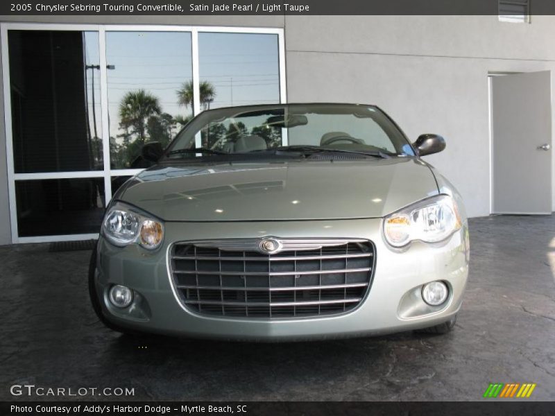 Satin Jade Pearl / Light Taupe 2005 Chrysler Sebring Touring Convertible