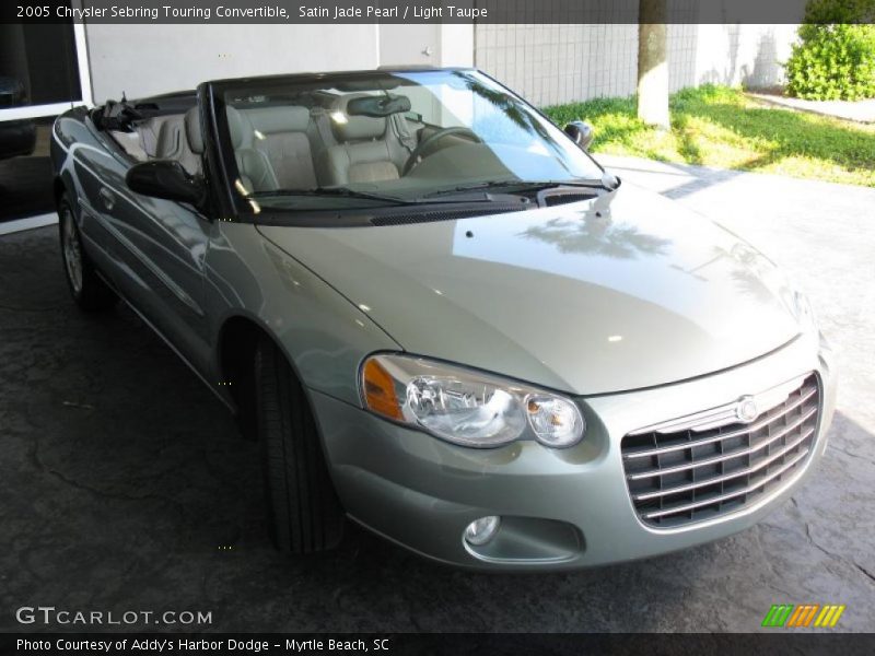 Satin Jade Pearl / Light Taupe 2005 Chrysler Sebring Touring Convertible
